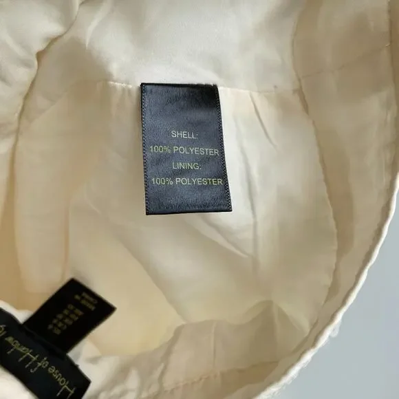 MINT House of Harlow 1960 Revolve Wide Leg Sequin pants High Waist Cream Size 6 - Picture 8 of 8